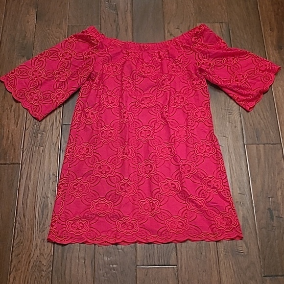 Tiana B. Dresses & Skirts - Tiana B women's red off-the-shoulder dress size 12